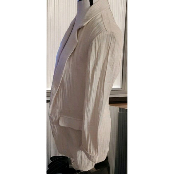 Chico's Open Jacket Size 0 US S Ivory Pockets Rayon - Picture 5 of 8